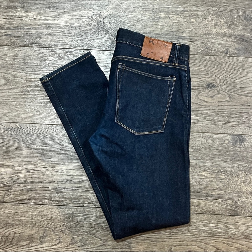 Hiroshi Kato The Needle Skinny Raw Selvedge Jeans Mens Size 34/32